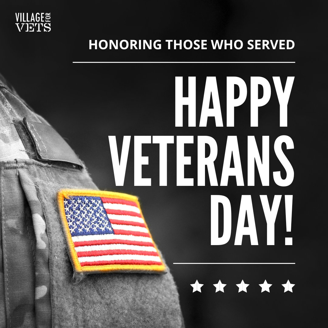 VillageforVets's tweet photo. Today we celebrate our loved ones and those in our community who have done so much for our country. We are committed to making sure that every one of our nation's heroes has a village of support to rely on. Will you help us build that village by donating this Veterans Day? https://t.co/9TgK32DavC