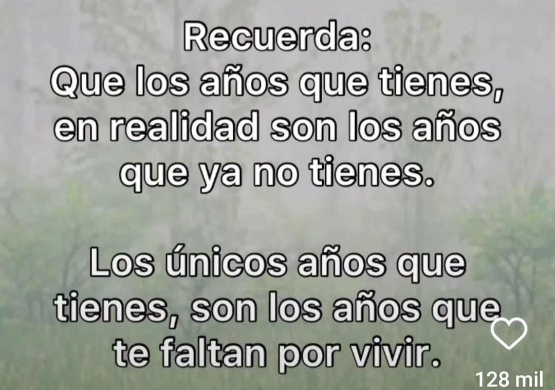 Aprovecha, que no se te quede nada por hacer, por vivir, por experimentar, por amar.....