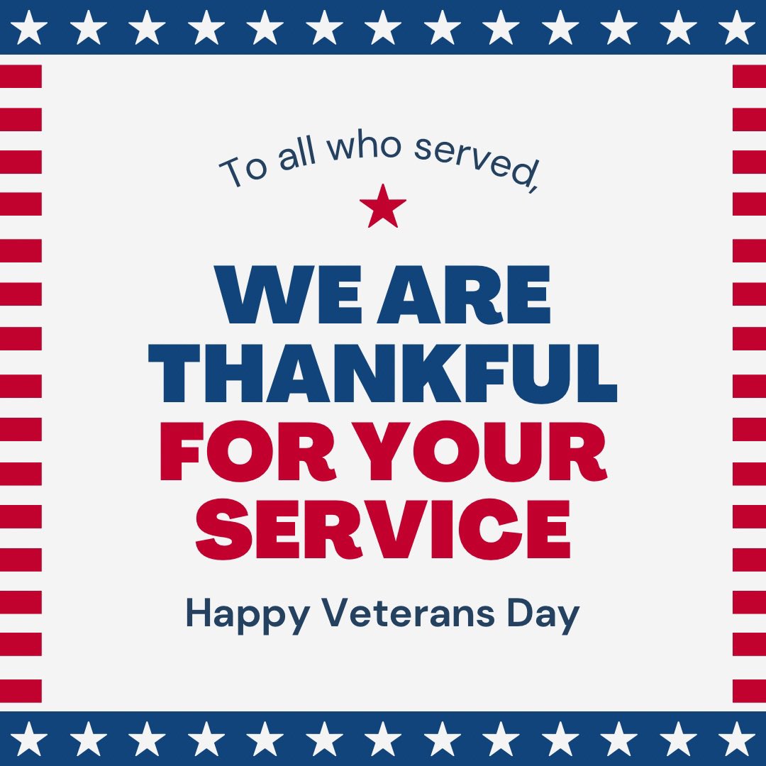 Thank you Veterans!
