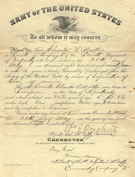 WKUSPCOL's tweet photo. Discharge certificates acknowledge a veteran's service and sacrifice. Here's a few from our collections (Civil War, Spanish-American War, World Wars I and II). And here's to all veterans, whenever and however they served! #WKUSPCOL #VeteransDay2022 https://t.co/aQZnHuKNMJ