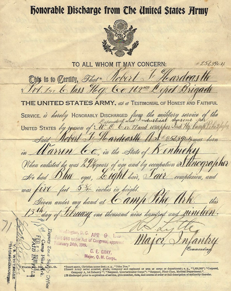WKUSPCOL's tweet photo. Discharge certificates acknowledge a veteran's service and sacrifice. Here's a few from our collections (Civil War, Spanish-American War, World Wars I and II). And here's to all veterans, whenever and however they served! #WKUSPCOL #VeteransDay2022 https://t.co/aQZnHuKNMJ