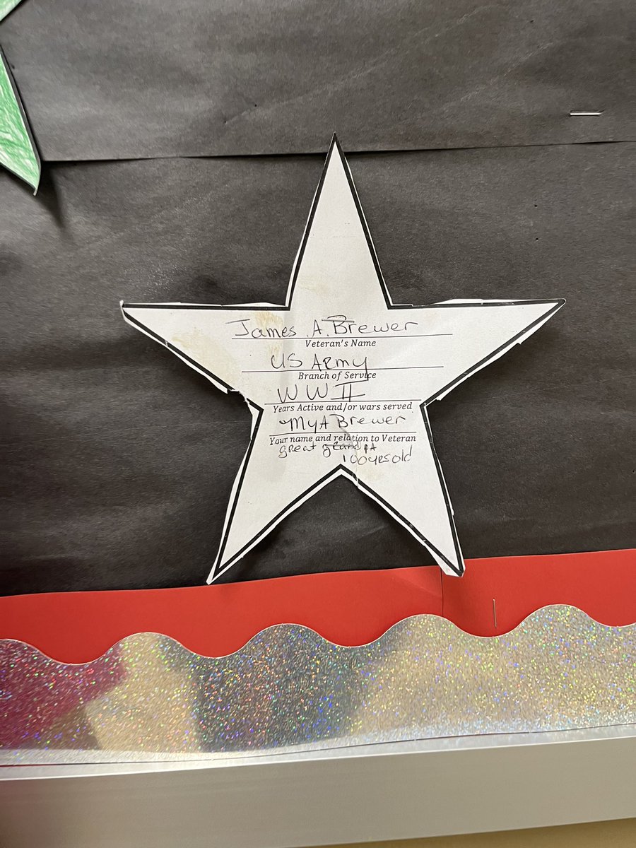 MissW_SECS's tweet photo. Celebrating #VeteransDay by having our students with Veterans in their families share about them and wearing our red, white and blue! #wearecreekview #middierising https://t.co/CYPPweKSwj