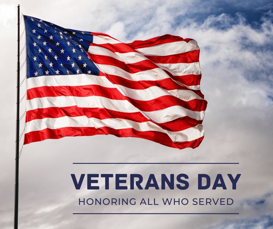 Today and every day, we thank you for your service. #VeteransDay #ThankYou