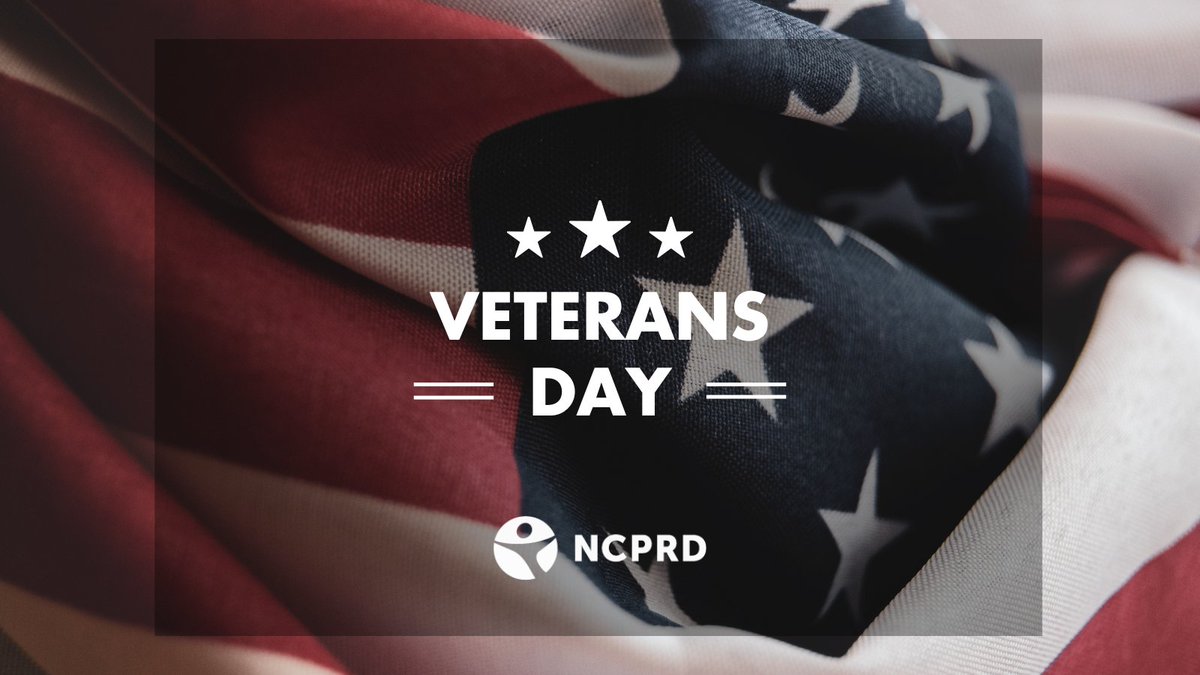 NCPRD's tweet photo. This Veterans Day, we remember everyone who served our country with honor and bravery. Thank you for your service. In observance of the holiday, our offices and facilities are closed today, November 11, 2022. https://t.co/Lgw2PDA9fk