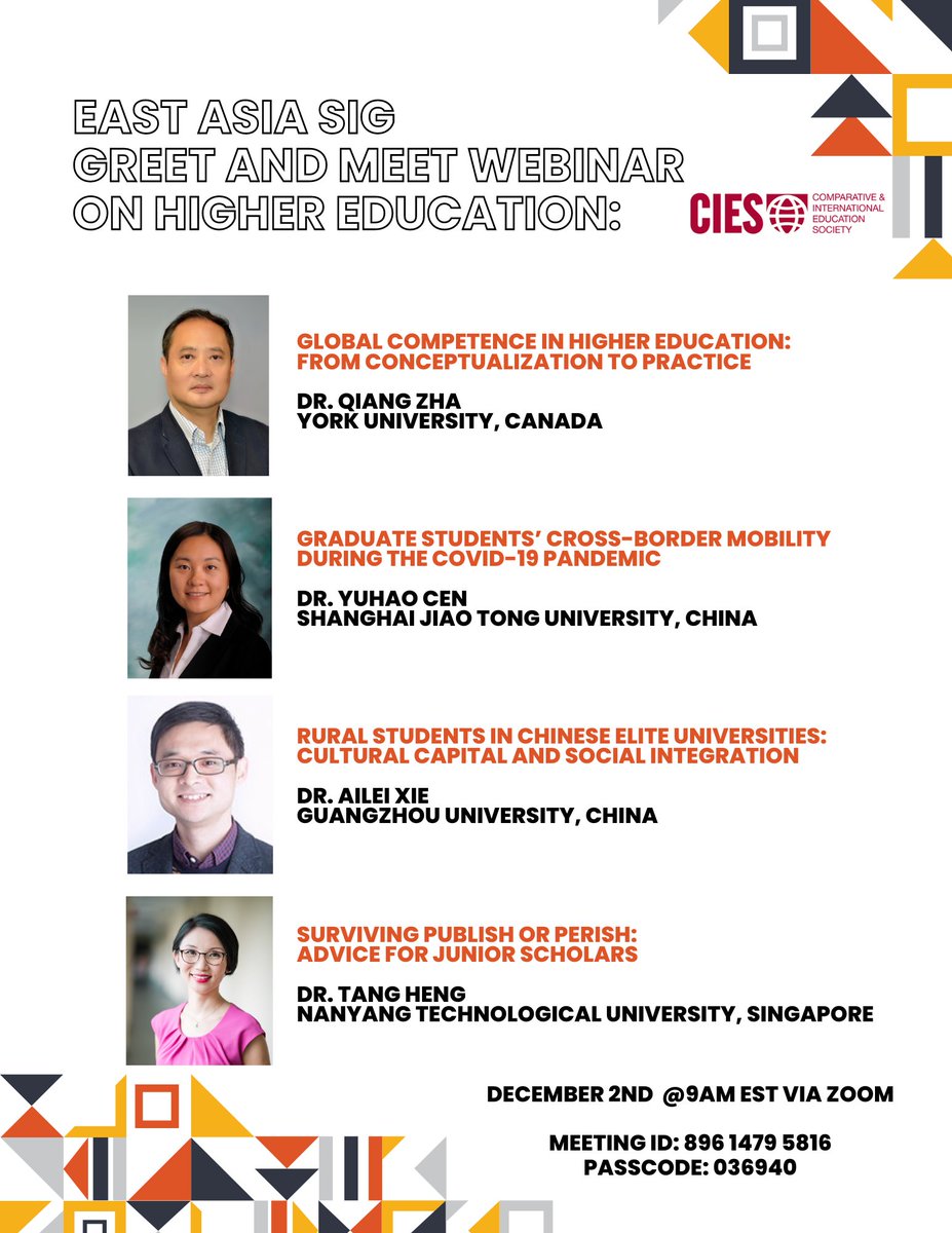 We invite you to our inaugural Meet and Greet Webinar on December 2, 2022, at 9:00am EST (10:00pm Beijing Time) via zoom. We look forward to seeing you at the Webinar!