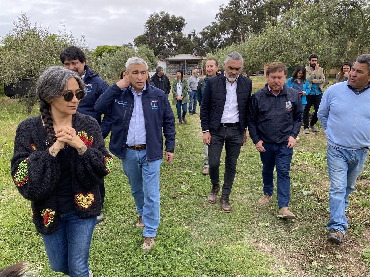 DPPHuasco's tweet photo. Junto al @Sub_Agricultura José Guajardo DPP Huasco @RodrigoLoyolaM relevando el esfuerzo que desarrollan los pequeños productores olivícolas de la provincia en almazara “Alma del Huasco” de Luisa Villalobos Portilla y su aceite con DO. Agricultura Familiar Campesina. https://t.co/d3KtQ6fVNu