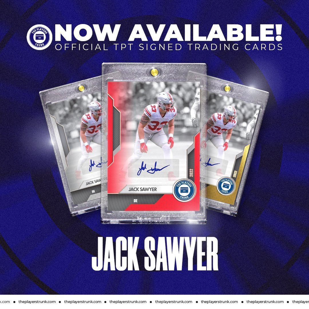 Ohio State Fans! I’m super excited to release my first ever signed trading card with <a href="/theplayerstrunk/">The Players Trunk</a>. Each card was hand signed and foil stamped. Show some support at the link below:

bit.ly/SAWYERTPT