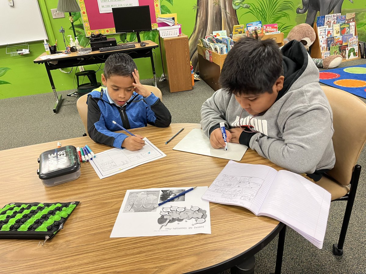 Ms Ashley (@msashleyscigr5) on Twitter photo Our awesome fifth grade buddies helped us with our retell strategies and how to write a fictional comic story all while we learned what hail is and how it forms! We loved the adventures of Tommy Hail.
<a href="/CollierScience/">Collier Science Dept</a> <a href="/CCPSElemELA/">CCPS Elementary ELA</a> <a href="/ccpssteam/">@CCPSSTEAM</a> <a href="/MissTMPinFL/">MissP</a> <a href="/PoincianaCCPS/">Poinciana Elementary</a> Our awesome fifth grade buddies helped us with our retell strategies and how to write a fictional comic story all while we learned what hail is and how it forms! We loved the adventures of Tommy Hail.
<a href="/CollierScience/">Collier Science Dept</a> <a href="/CCPSElemELA/">CCPS Elementary ELA</a> <a href="/ccpssteam/">@CCPSSTEAM</a> <a href="/MissTMPinFL/">MissP</a> <a href="/PoincianaCCPS/">Poinciana Elementary</a>