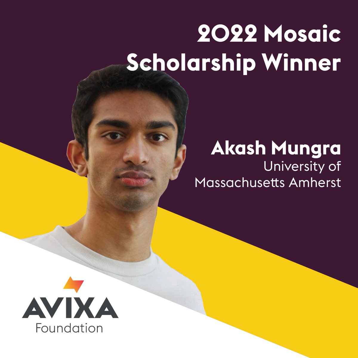 AVIXA's tweet photo. A big huge shoutout to our #AVIXAFoundation winners of the Mosaic scholarship. Let's welcome them to our wonderful #AV community! #AVTweeps #WorkforceDevelopment https://t.co/qoSEZLLKKH https://t.co/eyxYi4YFV2