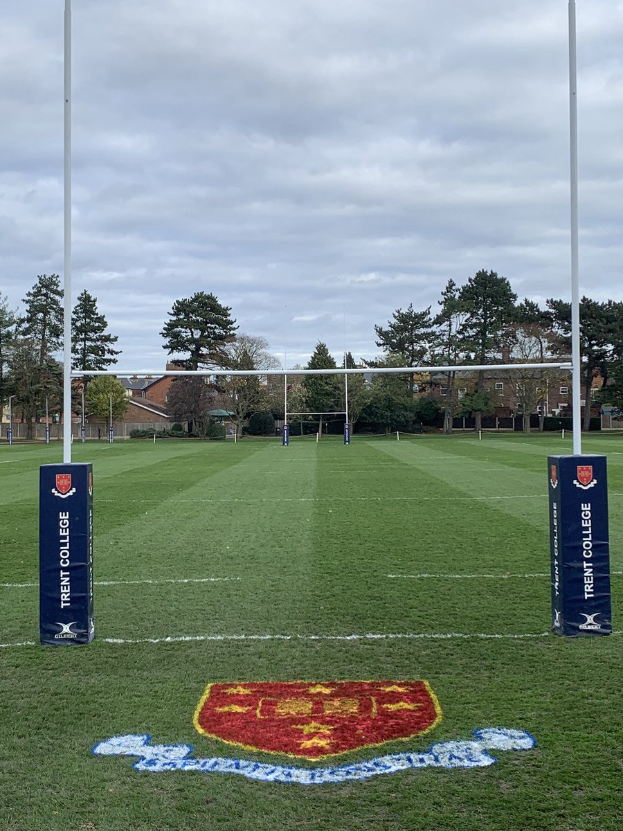trentgrounds1's tweet photo. All prepped ready for @TrentSport 1XV fixture tomorrow, always nice to get the poppy down for Remembrance Day. #LestWeForget #WeWillRememberThem https://t.co/5uCvAdNfz7