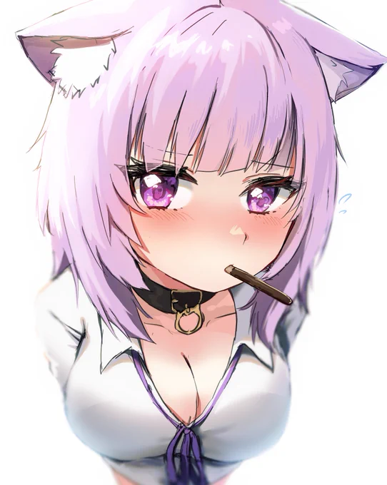「僕猫だからチョコ食べれないんだよね〜」 #絵かゆ #ポッキーの日 