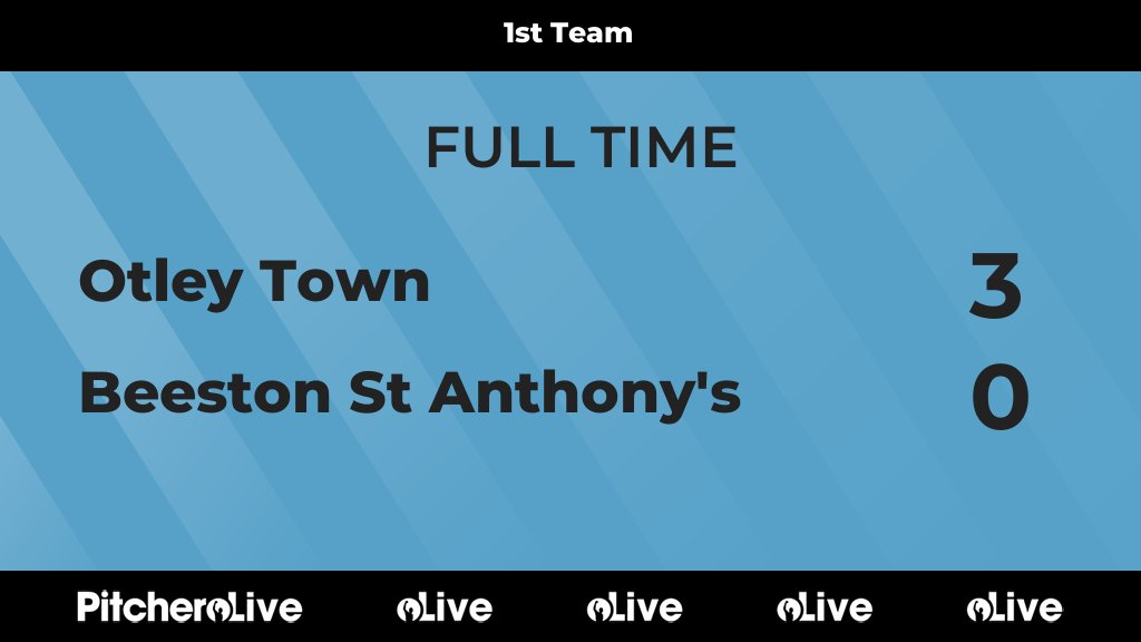 FULL TIME: Otley Town 3 - 0 Beeston St Anthony's
#OTLBEE #Pitchero
pitchero.com/clubs/beestons…