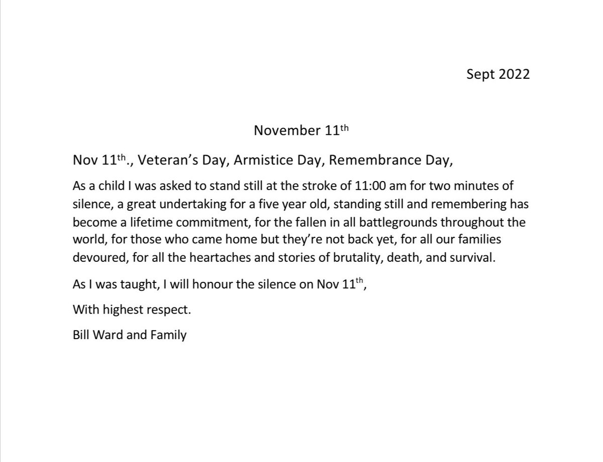 To Honor All Veterans. #veteransday #armisticeday