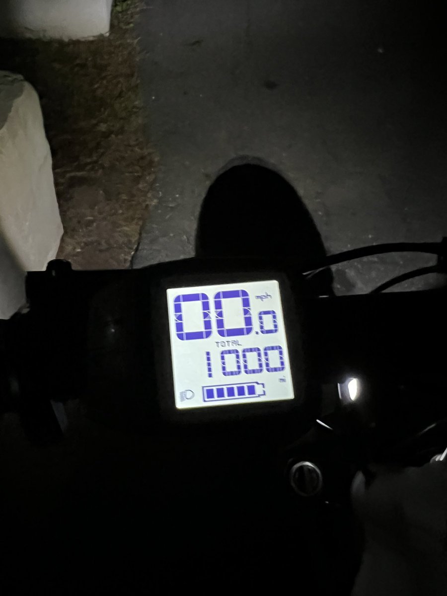 Started a fitness journey this spring and rolled 1000 miles on the odometer of my bike a few nights ago. Still got a lot of work to do, but can feel a difference in my average energy level, and just feel generally happier.