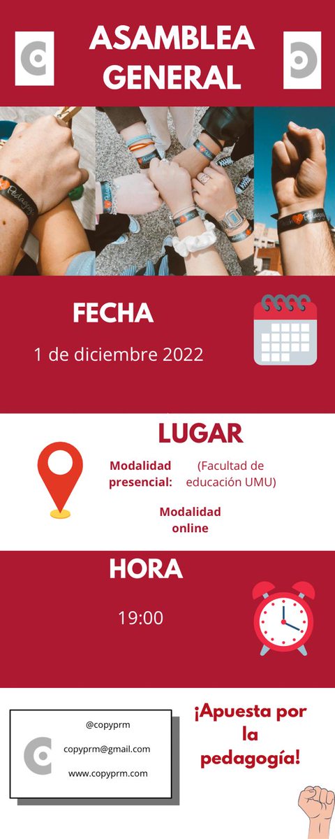 Pedagogxs, les informamos que el próximo día 1 de diciembre tendrá lugar la Asamblea General de nuestra asociación. Además, será retransmitida por streaming. Estén atentos al correo y a nuestro canal telegram. #apuestaporlapedagogia #pedagogía <a href="/consejo_gral/">Consejo Gral. PEDAGOGOS Y PSICOPEDAGOGOS de ESPAÑA</a>