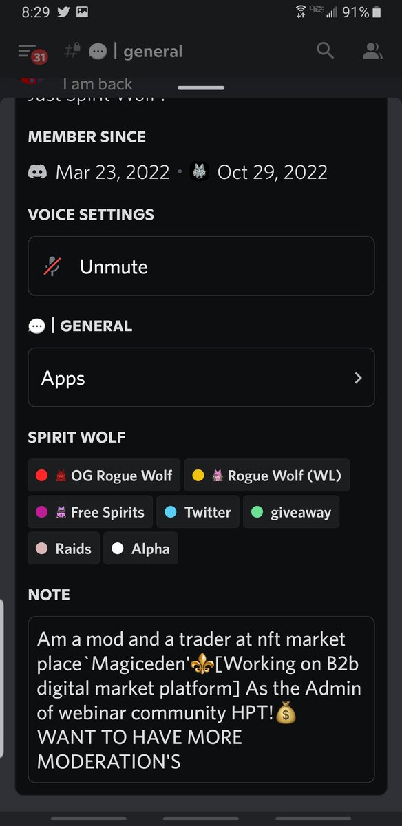_iam_Ali's tweet photo. Giving my discord having wl and Og rogue of @SpiritWolfNFT dm on discord to buy! https://t.co/b3D6uVOXgW