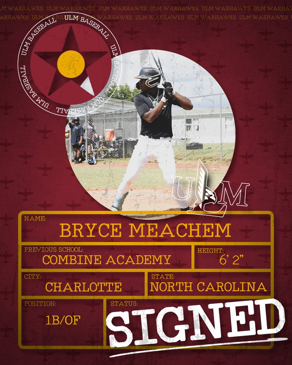 Bryce Meachem out of Charlotte, NC is officially a Warhawk!

Welcome to the family <a href="/MeachemBryce/">Bryce Meachem</a> 

#TalonsOut