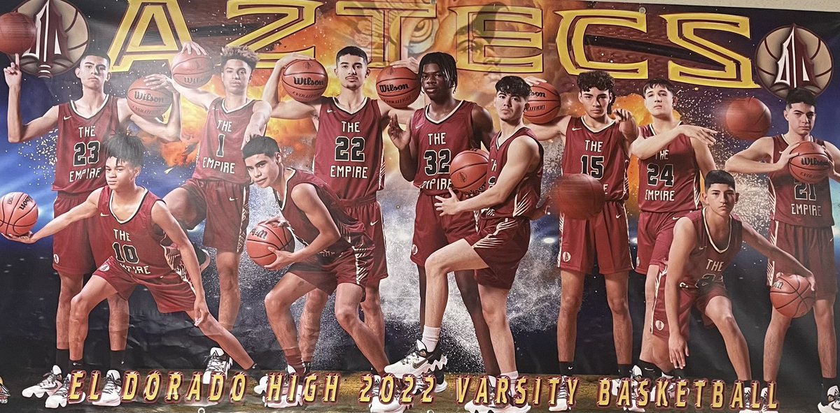 The Empire’s 2022-23 Boys Aztec Basketball 🏀 team! AWTWD! <a href="/EDAztecs_HS/">Patricia Pedroza</a> <a href="/Coach1Martinez/">Frank Martinez</a> <a href="/MLuera22_EDHS/">Mike Luera</a> @TeamSISD #RELENTLESS #OneEmpire
