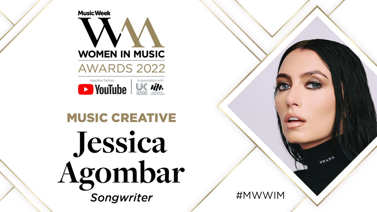 Congratulations to songwriter @JessicaAgombar who is our 2022 Music Creative for the Music Week Women In Music Awards! #MWWIM