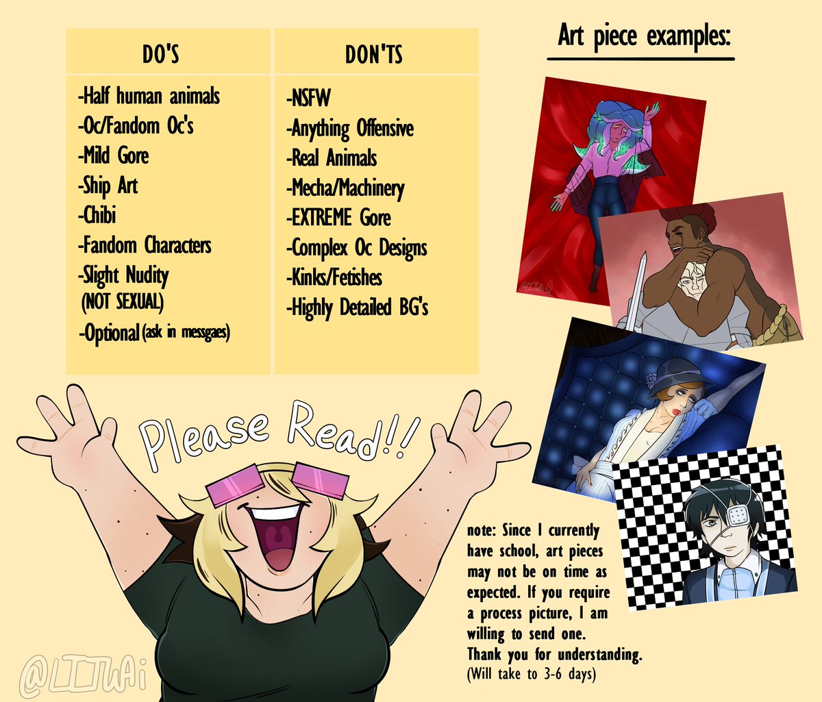 literallywhoami's tweet image. (0/3) Hey!! Commissions are officially up! Check out all the information. You are able to contact me on here, but I will be setting up my carrd in my bio so everyone can take a look. #commissionsopen #Commission