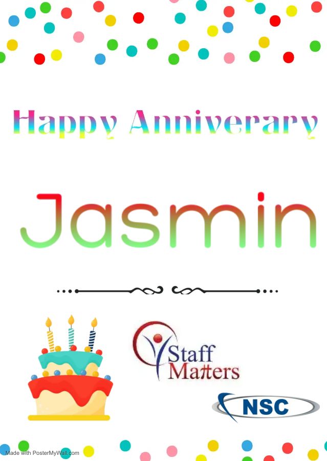 StaffMattersInc's tweet photo. #HappyAnniversary Jasmin!!!
#CHEERS to you! https://t.co/Z6AhtsMffb