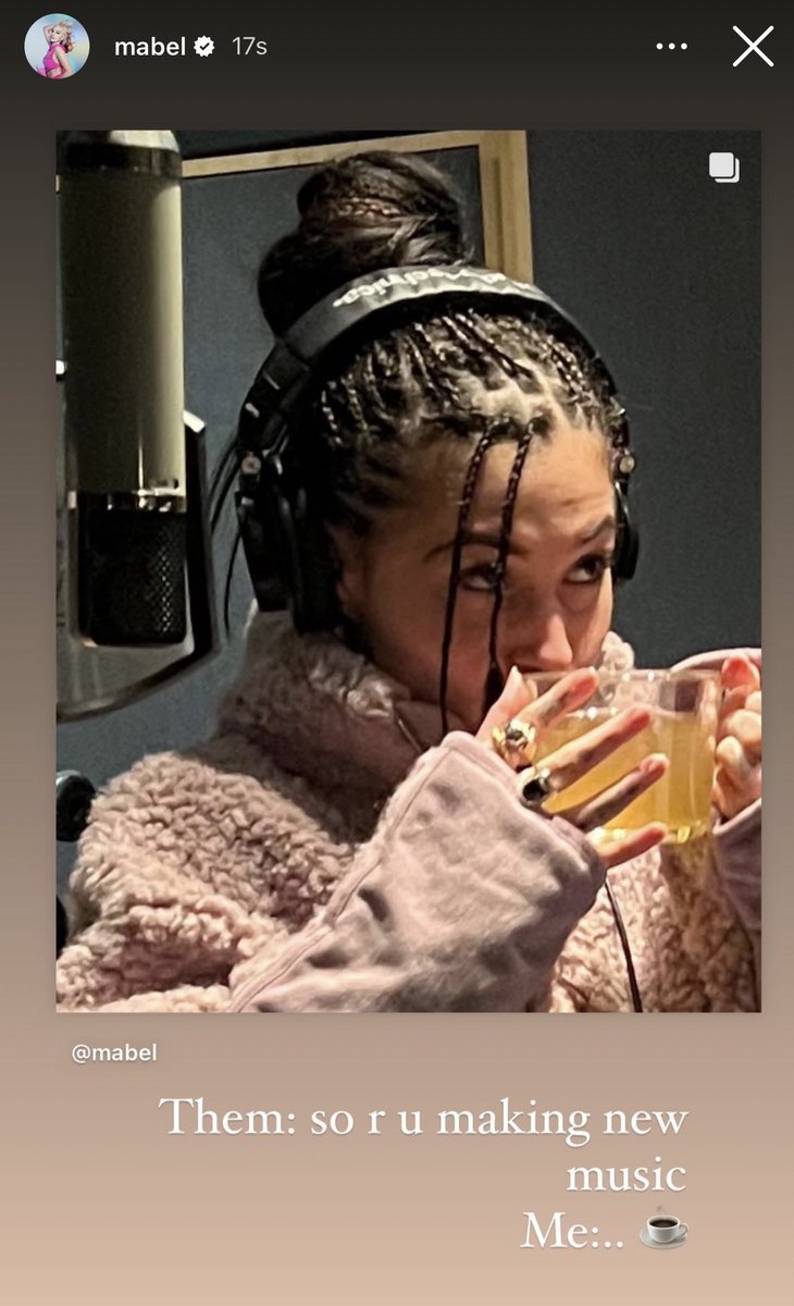 📲 | <a href="/Mabel/">Mabel</a> teasing new music via Instagram! 👀