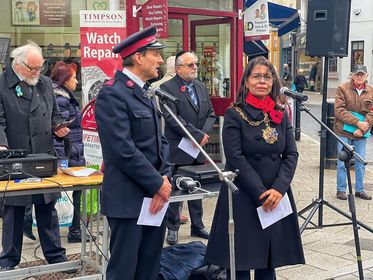 Armistice Day 2022
Today in Ramsgate we marked Armistice Day with 3 services: Albion Gardens, Ramsgate Cemetery and in the Town centre (Market Square).

Thank you to everyone who attended.