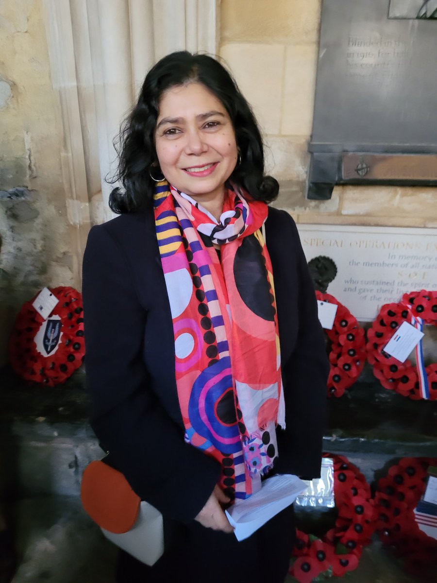 At the #SOE Memorial at #WestminsterAbbey after the moving service today. Remembering #NoorInayatKhan and other agents who never returned. #WWII #RemembranceDay
#LestWeForget