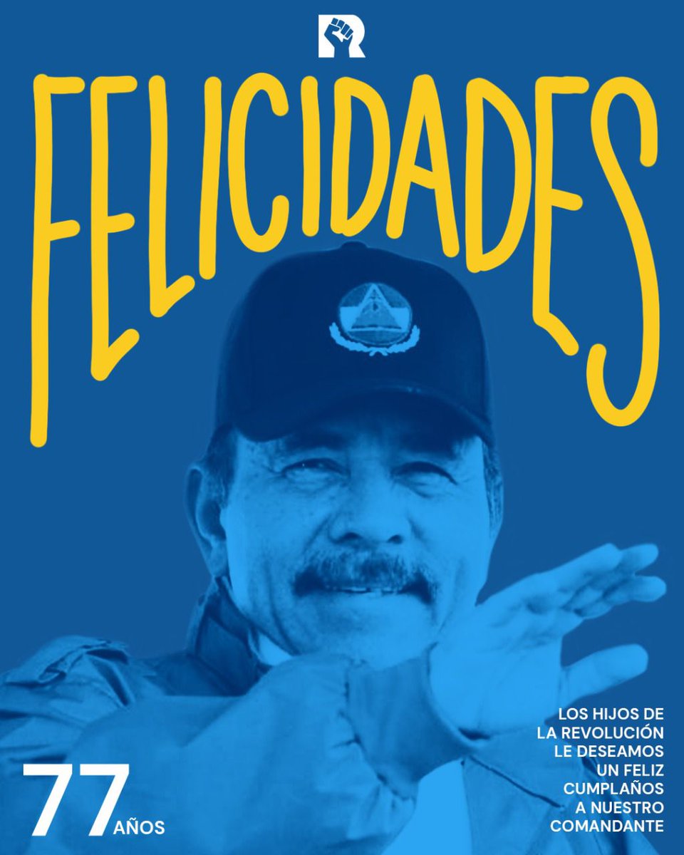 BrigitteOcamp11's tweet photo. Felicitaciones al mejor presidente q ha tenido Nicaragua ya q ha hecho evolución al tras paso de los años ,q siga cumpliendo muchos años más y q sea un día de victoria y alegría para el al lado de sus seres queridos
#Nicaragua
#DanielTequeremos https://t.co/GUXsROdtIG