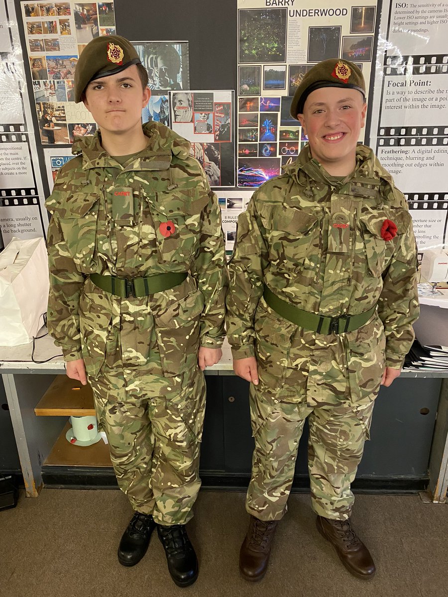 ValleyLAcademy's tweet image. Our two year 9 students were hugely helpful with the remembrance activities today. They have been a credit to their army cadet group and TVLA.