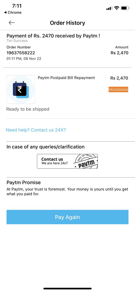 GuruKtweets's tweet photo. It was almost 3 days ago I paid the repayment to Paytm Postpaid and the transaction is still in processing.. raised couple of tickets on the same but not even a single response back @Paytmcare @Paytm https://t.co/TqPhQWwY4r