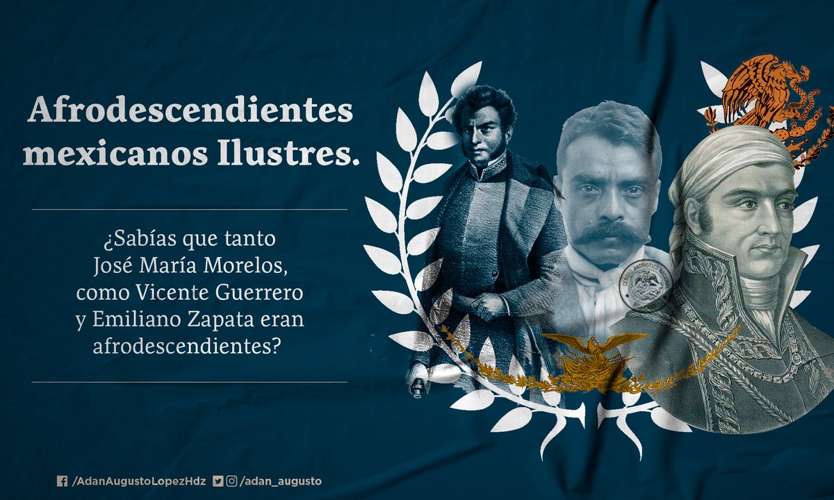 adan_augusto's tweet photo. Las personas afrodescendientes no son minorías, históricamente han participado en la construcción del país, son la tercera raíz de la diversidad étnica y cultural de México. https://t.co/P3mLq7X4MX