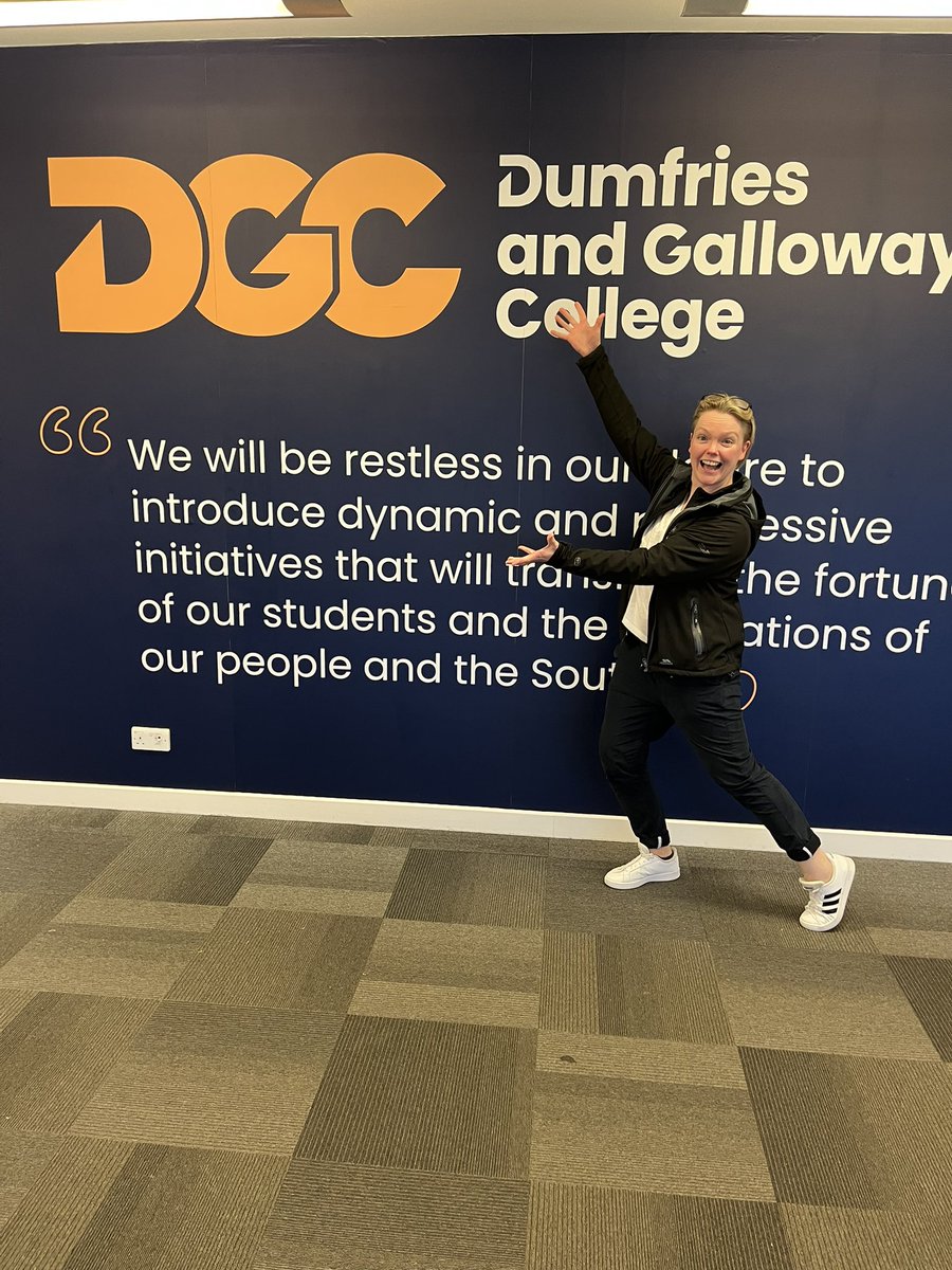 turbo4467's tweet photo. Awesome, buzzing and brilliant session @DandGCollege @PhilStorrier @allanglen today! First workshop on #curriculumideation which is the next step of the #grandtour @ColDevNet The team left buzzing with ideas and the #confidence to #trythingsout! I had an absolute ball! https://t.co/hCrjAhIOuX
