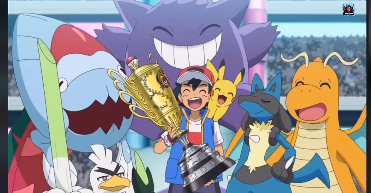 _netogo's tweet photo. Sólo es una caricatura, pero no puedo parar de sentir nostalgia. ¡¡GANÓ ASH!! https://t.co/gbVBDEtMDz