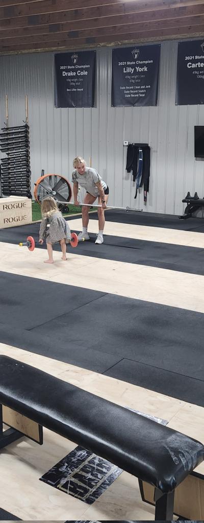 Tcole_thegym's tweet photo. Lydia Redd with her toughest client yet. https://t.co/pTvgdTKJ17