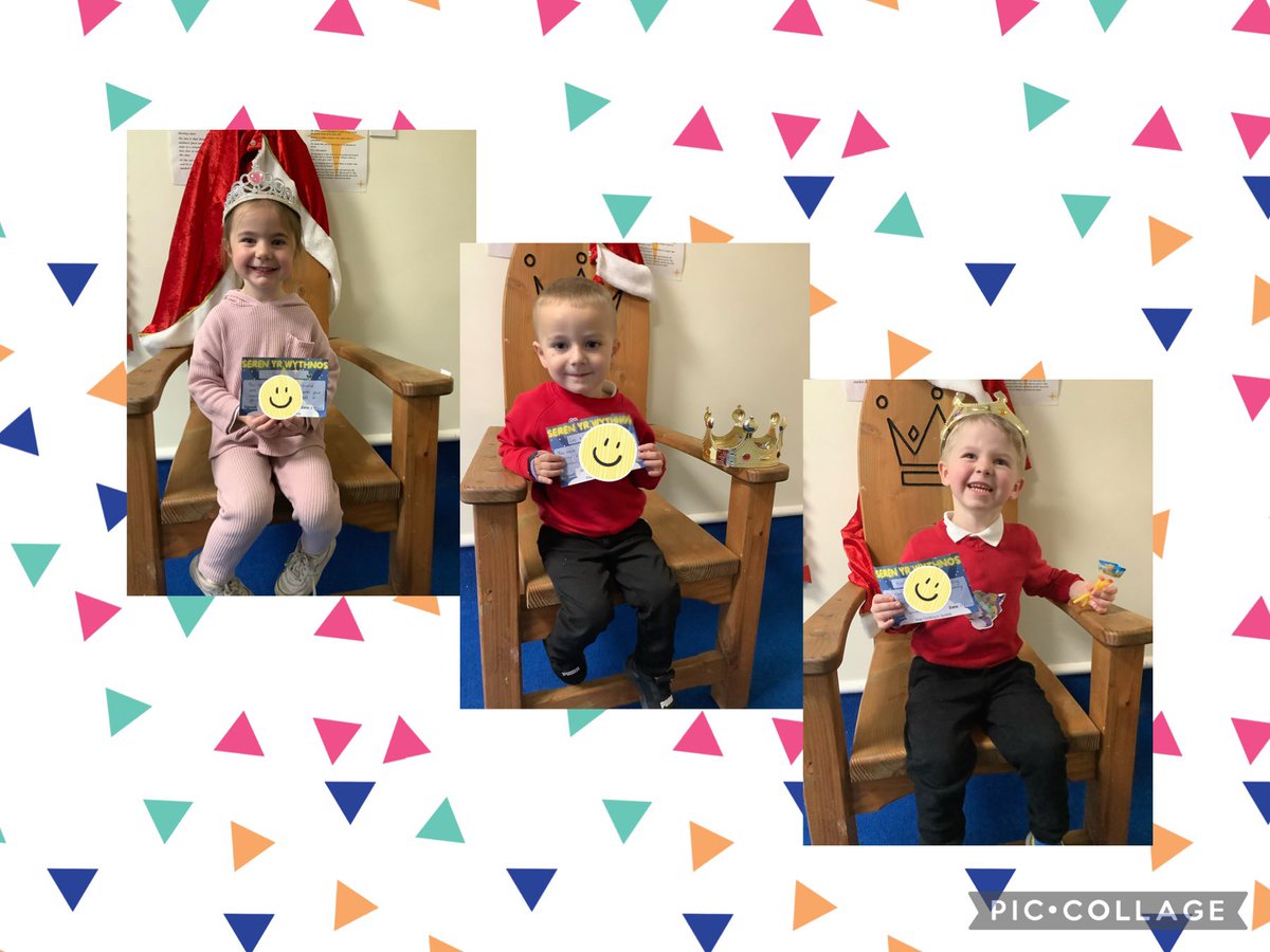 Congratulations 🎊🎊to our king and queen in Meithrin this week. Keep climbing to sparkle!👸 @garntegprimary @MissDalton98 @sattewell95