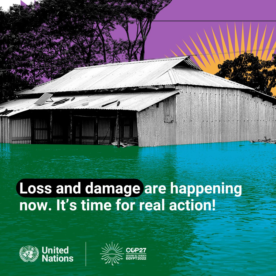 If we don't act now, by 2030, the 🌎 will face some 560 disasters per year, and an additional 100.7 million people could be pushed into poverty by the impacts of #ClimateChange. 🔗 bit.ly/3E33lar

#EarlyWarningsForAll by 2027
#ZeroClimateDisasters by 2030

#COP27