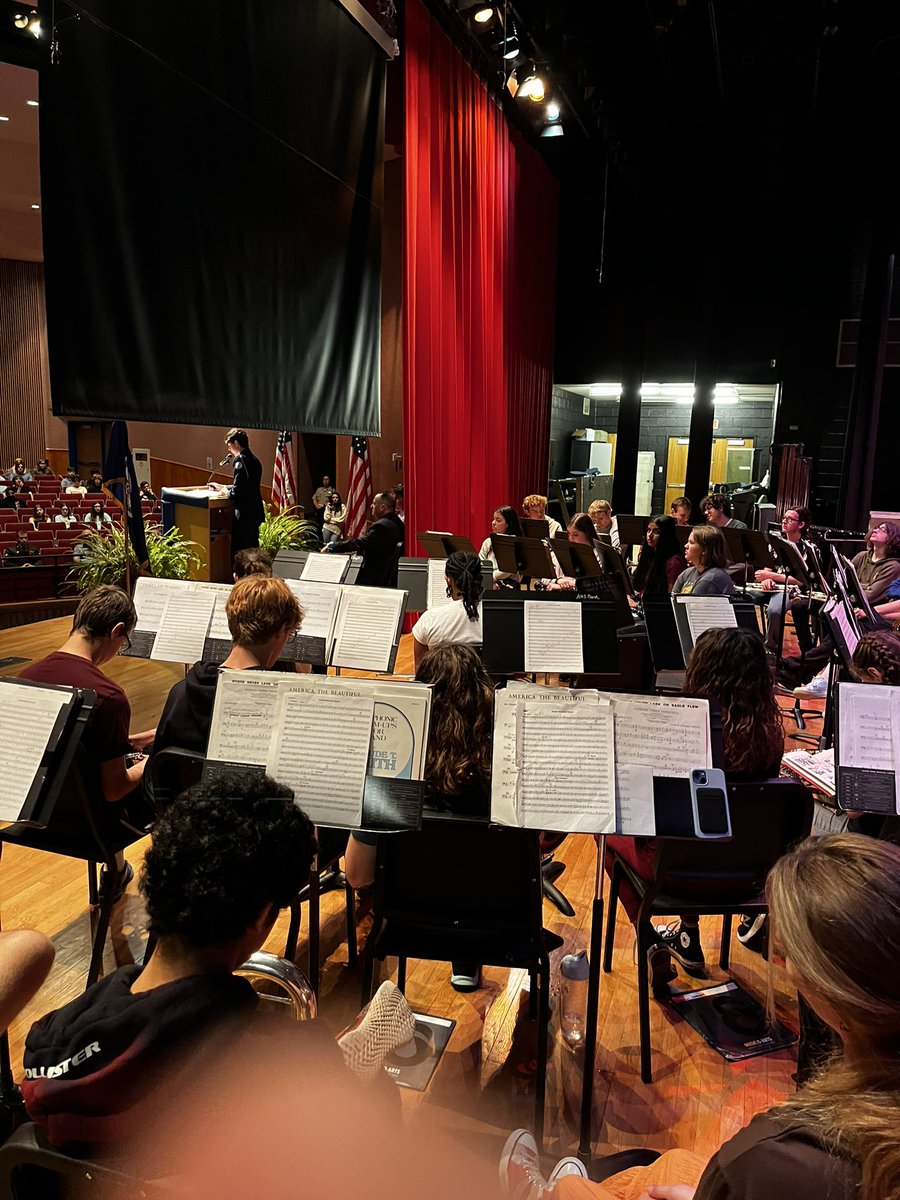 WE SALUTE our Veterans!  Today we performed America the Beautiful and the military service songs at the Veteran’s Day Assembly! <a href="/ATLRaiderNation/">Atlee High School</a> <a href="/HamoverSchools/">Hanover Schools</a> <a href="/AtleeBandBoost/">Atlee Band Boosters</a>
