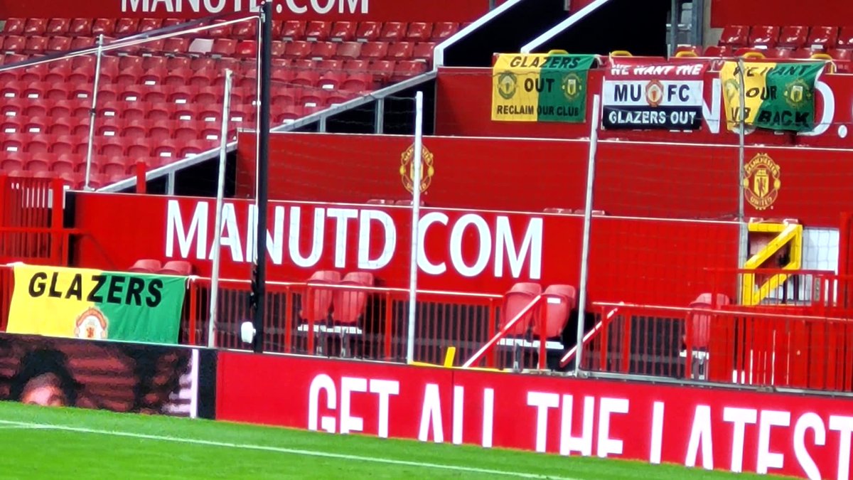 The__1958's tweet image. OT tonight! 

Under 21’s 

A peaceful visual protest. 

The fight needs to be at every level.

#GlazersOut 🇾🇪