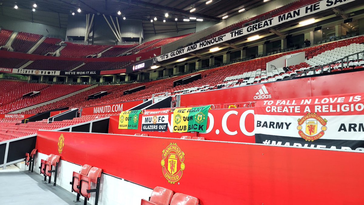 The__1958's tweet image. OT tonight! 

Under 21’s 

A peaceful visual protest. 

The fight needs to be at every level.

#GlazersOut 🇾🇪