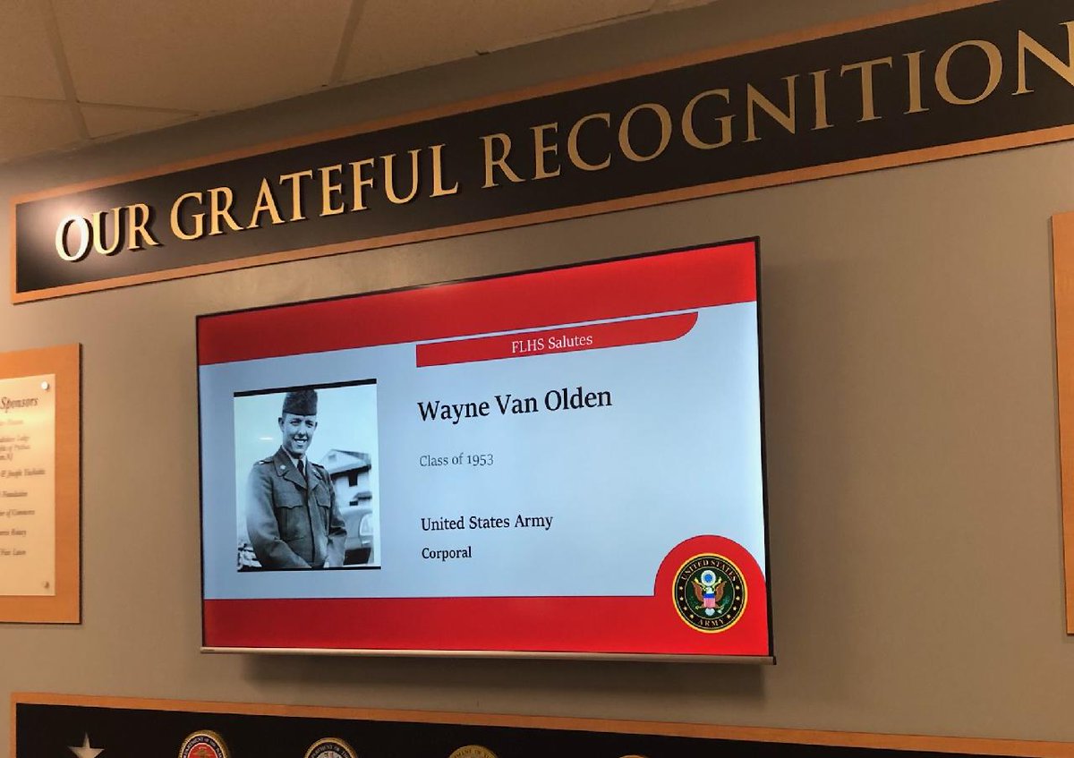 Thank you to <a href="/FairLawnSchools/">Fair Lawn Public Schools</a>, all of our veterans, and those who honor our veterans today. I am grateful to learn that my grandfather, Michael and his best friend Wayne are honored by their community today.