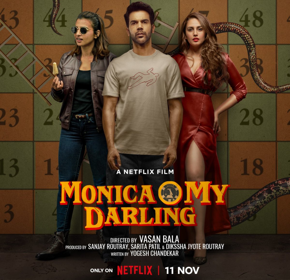 VeraciousView's tweet image. Finally an original Bollywood movie after a long time &amp;amp; its fantastic to watch this comedy crime drama.
Songs/music give it a retro modern theme
A #mustwatch 👍👌👏
7.5/10
#MonicaOhMyDarling #Netflix #MovieReview @RajkummarRao @radhika_apte @humasqureshi @Vasan_Bala @NetflixIndia