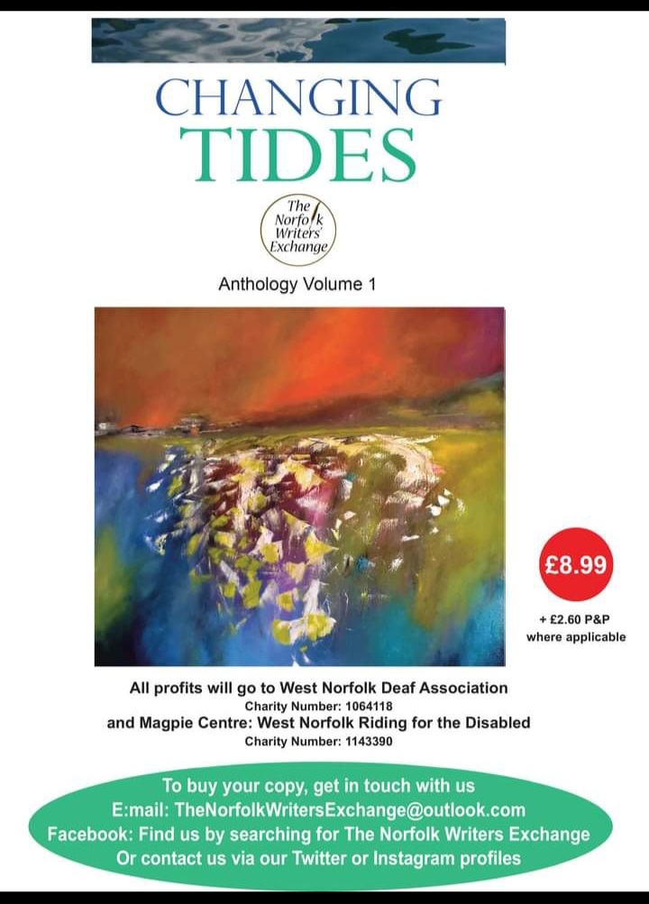 Tales and rhymes exploring the  themes of love, life and laughter, from the Norfolk Writers' Exchange. 

In the spirit of Christmas, ALL proceeds from the book will raise money for West Norfolk Deaf Association and The Magpie Centre: Home Of West Norfolk Riding For The Disabled.