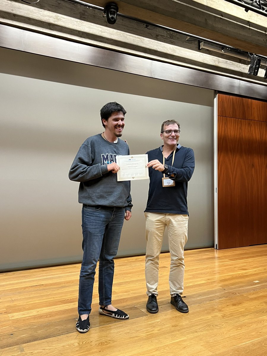 Joan_Gimenez's tweet photo. Jazel has won the Best Poster award for our work “Trophic importance of small pelagic fish to marine predators of the Mediterranean Sea” at the #SPFSymposium2 Congratulations @jazelouled @ICMCSIC @icm_young https://t.co/voYqlvCXVt