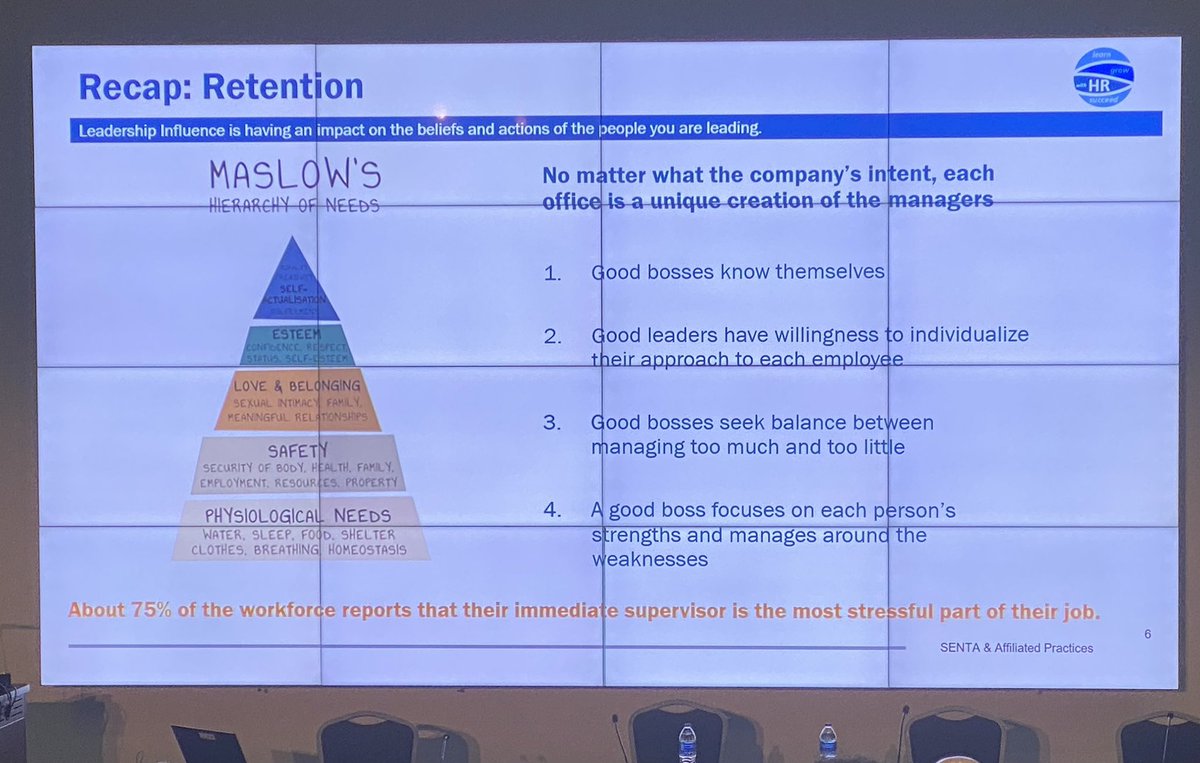 TAMillerAllergy's tweet photo. @ACAAI Practice Management - Employee/Team Retention. "Good bosses focus on each person's strength and managing around weaknesses" #ACAAI22 T Sycheva-Johnson https://t.co/1mVrUPAldm