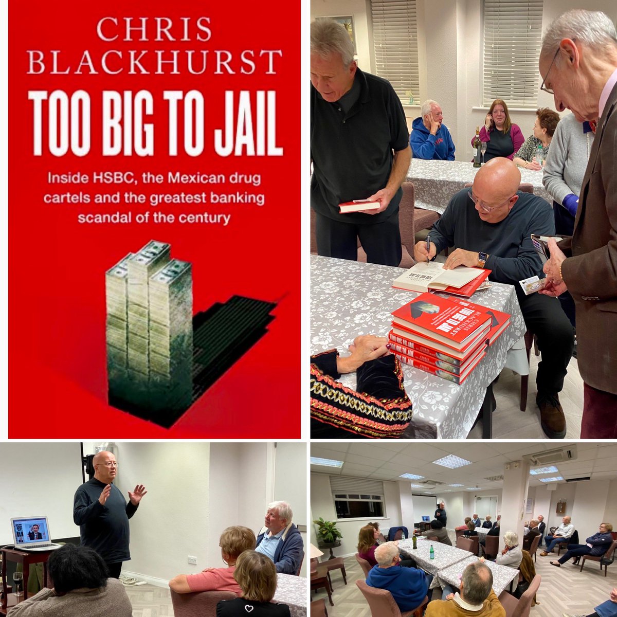 Very pleased to have @c_blackhurst talking about his book 'Too Big to Jail: Inside HSBC, the Mexican Drug Cartels and the Greatest Banking Scandals of the Century.' Want to know how politics interacts with very big business? Read this book.