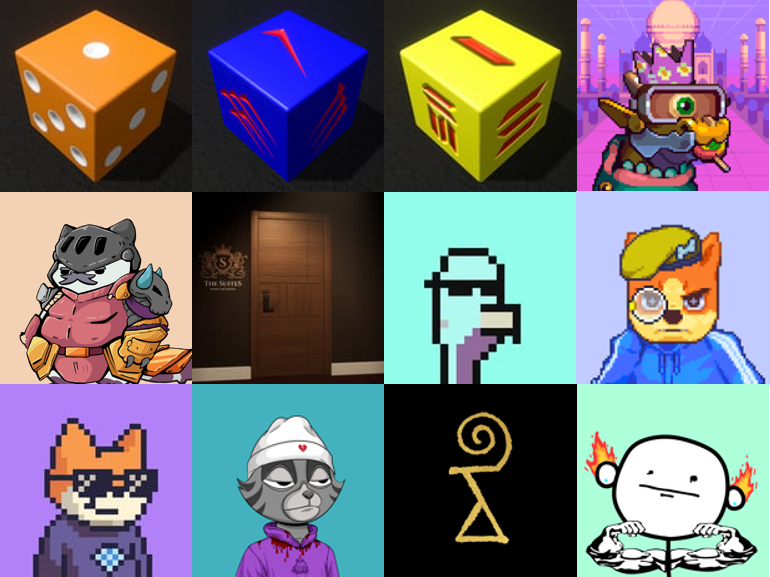 diceduel_io's tweet photo. 🎁🎁🎁

For the first 48h after launch (today 11pm UTC https://t.co/vnRGqeubrB ) every game played will count as 1 entry to a raffle to get you airdropped one of the below NFTs!

1 game .1 sol queue = 1 entry
1 game 1 sol queue = 10 entries etc.
You can win multiple.

GOOD LUCK! https://t.co/R0m2IhIF3f