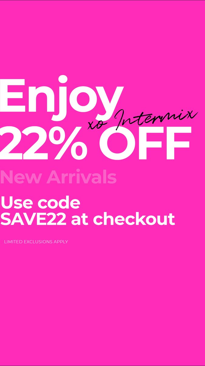 It's time to treat yourself! Enjoy 22% off New Arrivals now through Sunday 11/13. Just use code SAVE22 when you check out online.

Shop Now: bit.ly/3hzNxVc