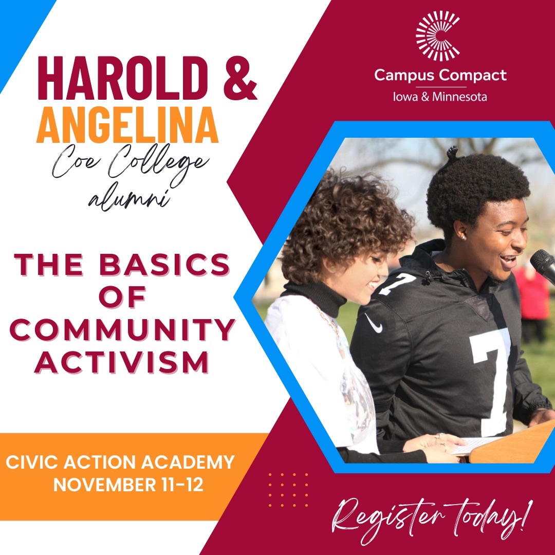 Harold and Angelina from Coe College talk about how to advocate for change in your own community - on your college campus or beyond! We can’t wait for you to learn the basics of community activism and how to leverage the people's power for the greater good. 

#civicactionacademy