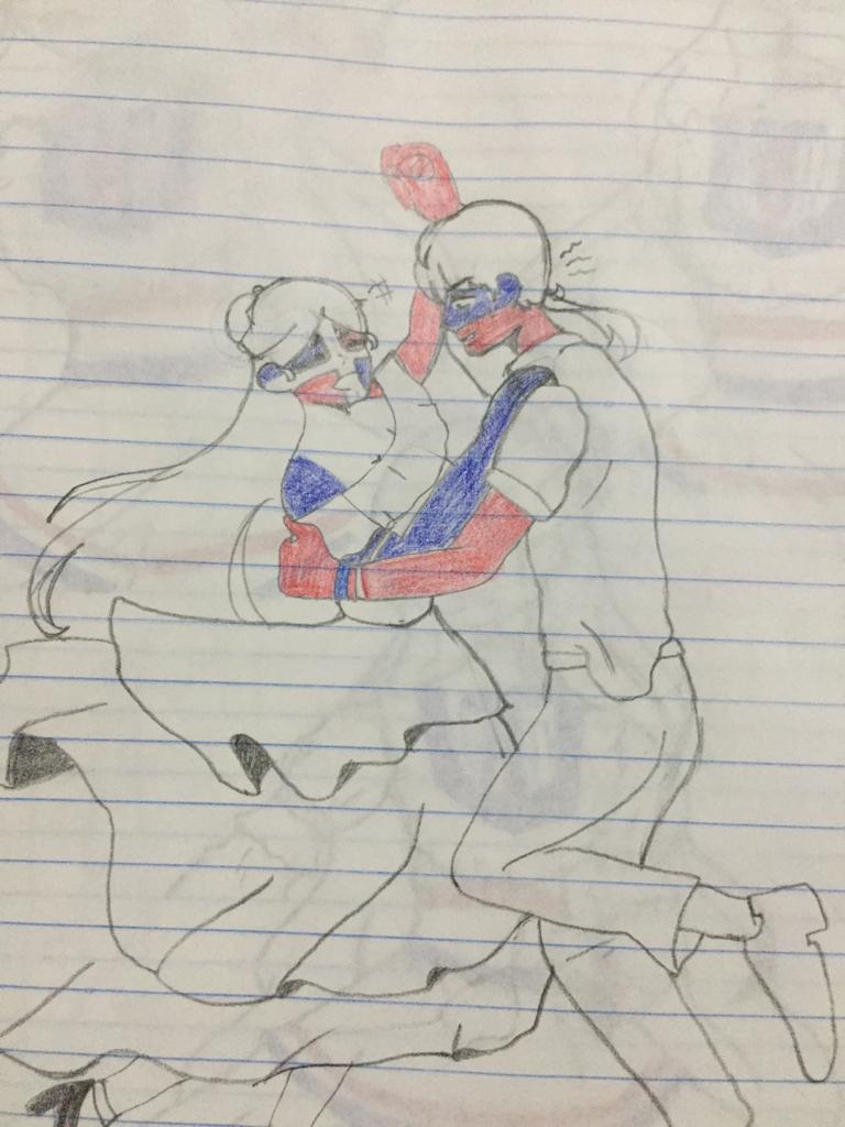 Strawbe86199629's tweet photo. Bailando hasta el cansancio 🇩🇴🇷��
#Countryhumans #Countryhumansart #countryhumansrussia #countryhumansdominicanrepublic #traditionaldraw https://t.co/kehvrB6tPv
